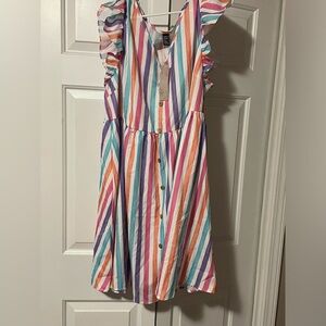 Colorful striped dress 🩷